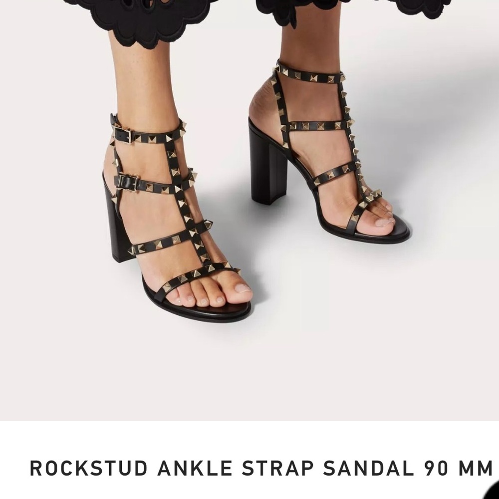 Valentino Black Rockstud Heels